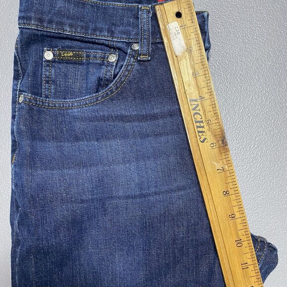 LEE Premium Select Jeans Regular Fit Straight Leg Stretch Mens 32x34 Blue Denim - Picture 6 of 9